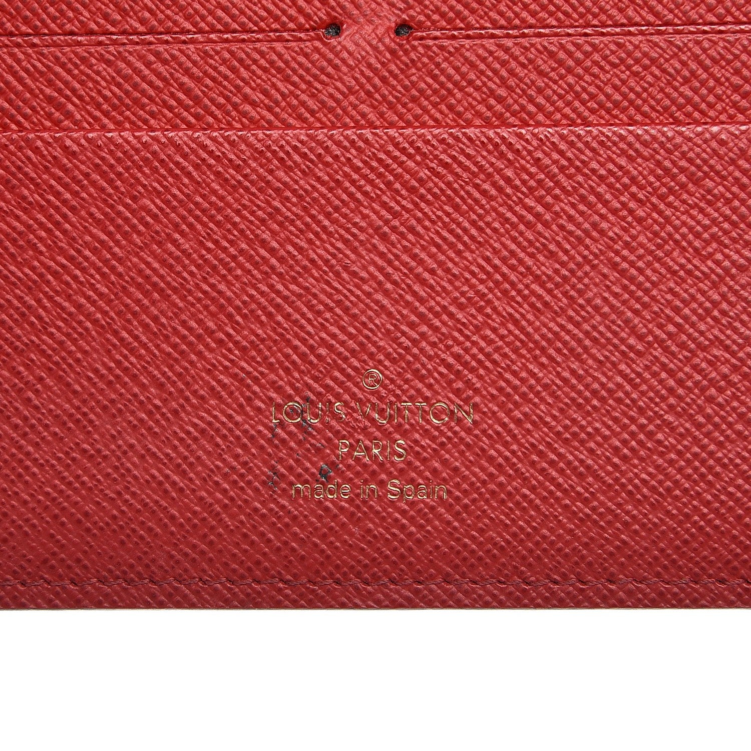 Louis Vuitton Damier Ebene Insolite Wallet Red 6 of 9