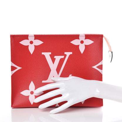 Louis Vuitton Monogram Giant Toiletry Pouch 26 Rouge 2 of 10