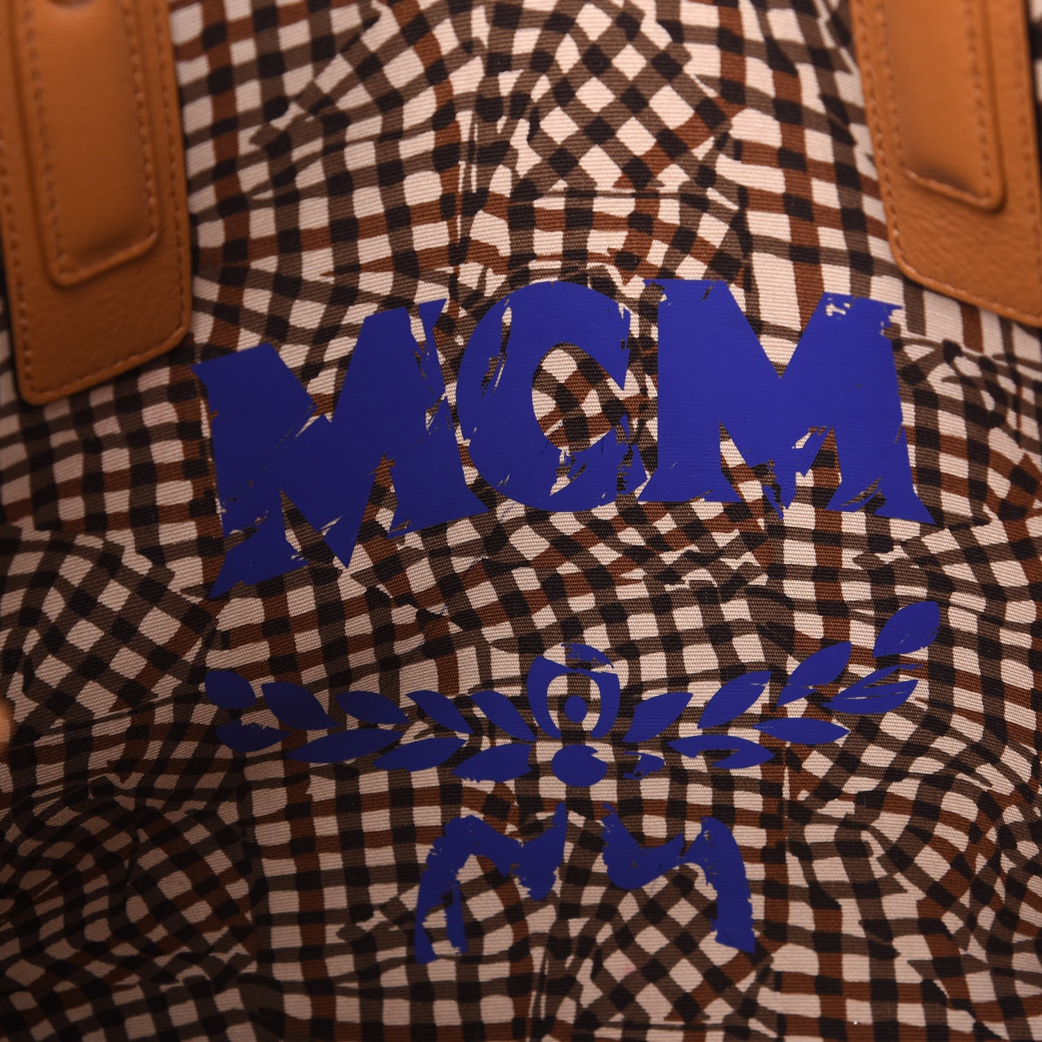 MCM Visetos Medium Liz Reversible Shopper Tote Cognac 7 of 16