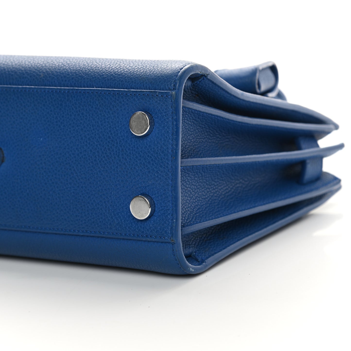Grained Calfskin Nano Sac De Jour Royal Blue