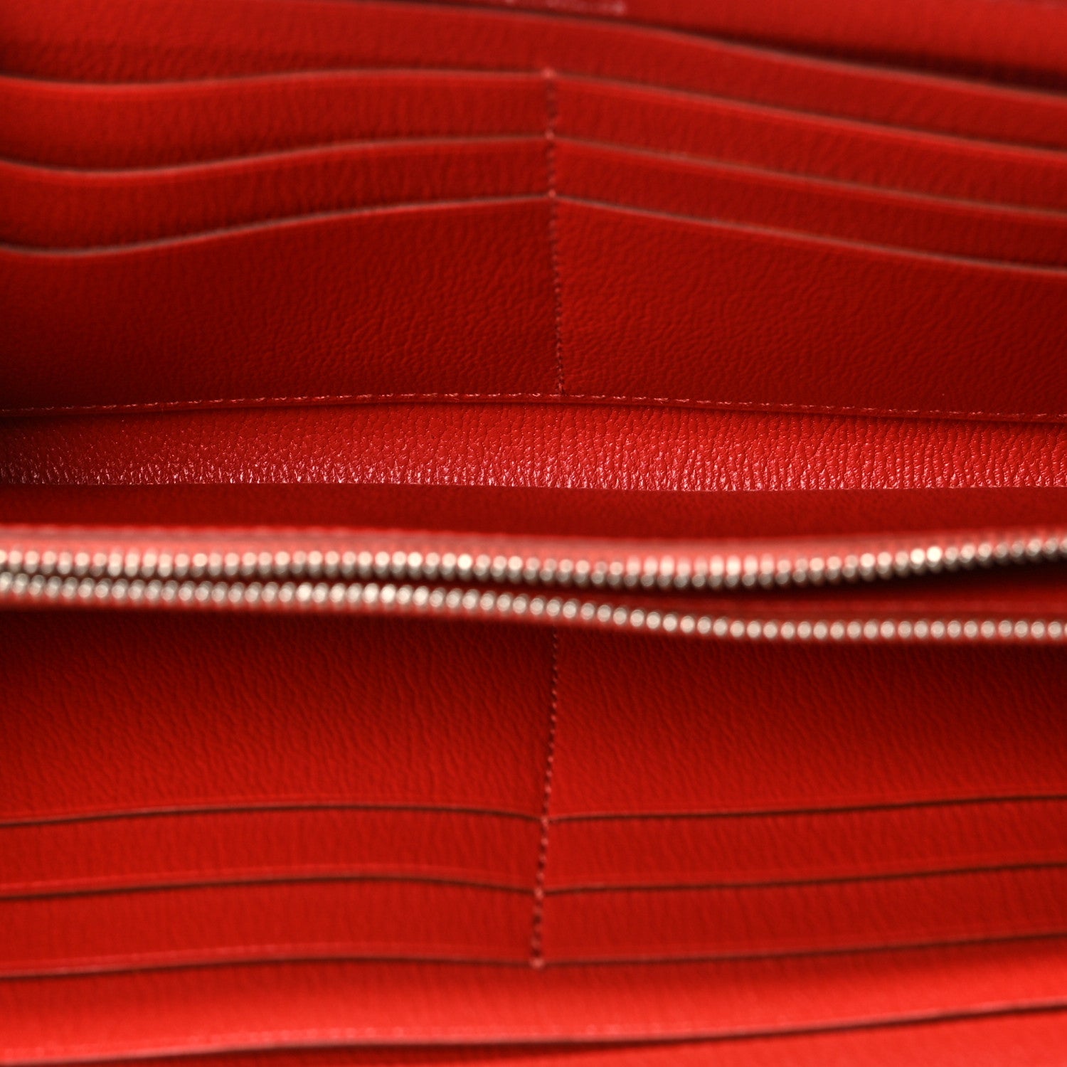 Hermes Shiny Alligator Azap Wallet Rouge De Coeur 5 of 6