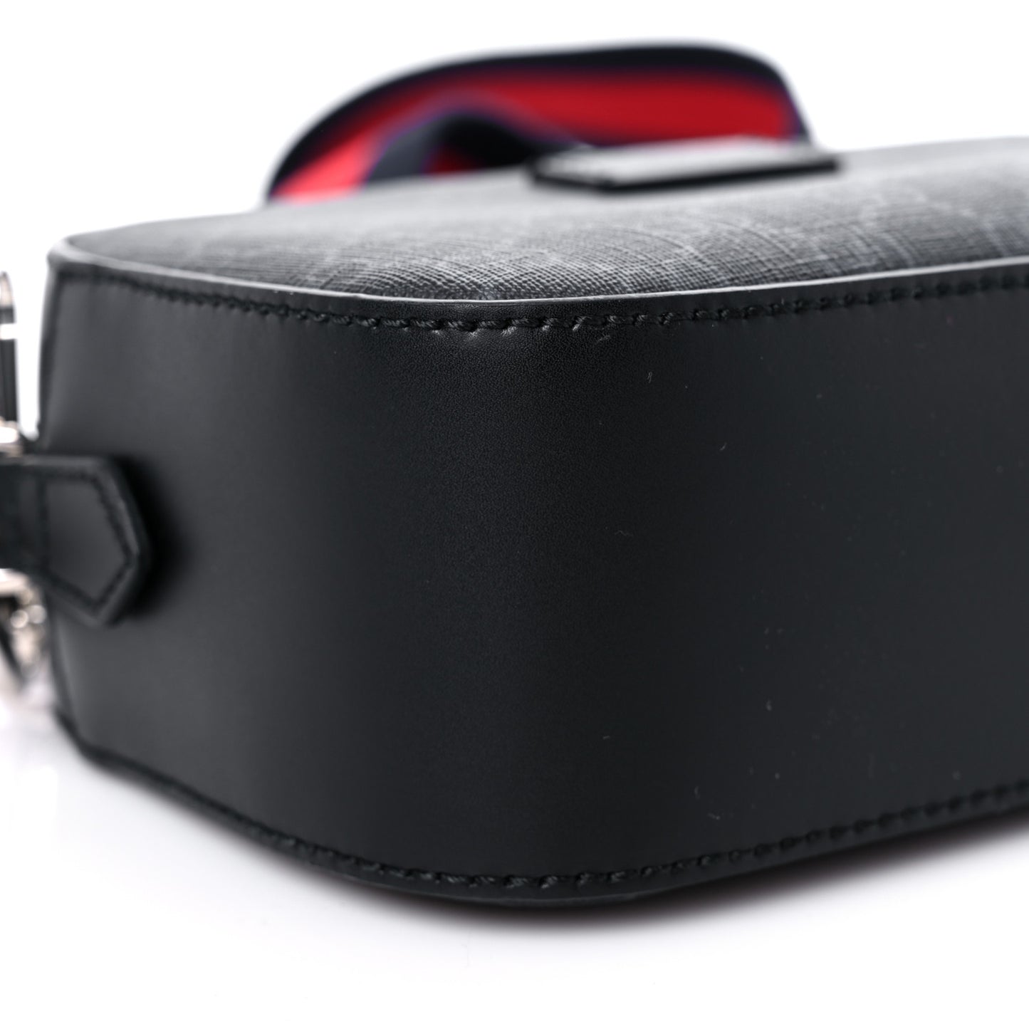 GG Supreme Monogram Web Shoulder Bag Black Grey