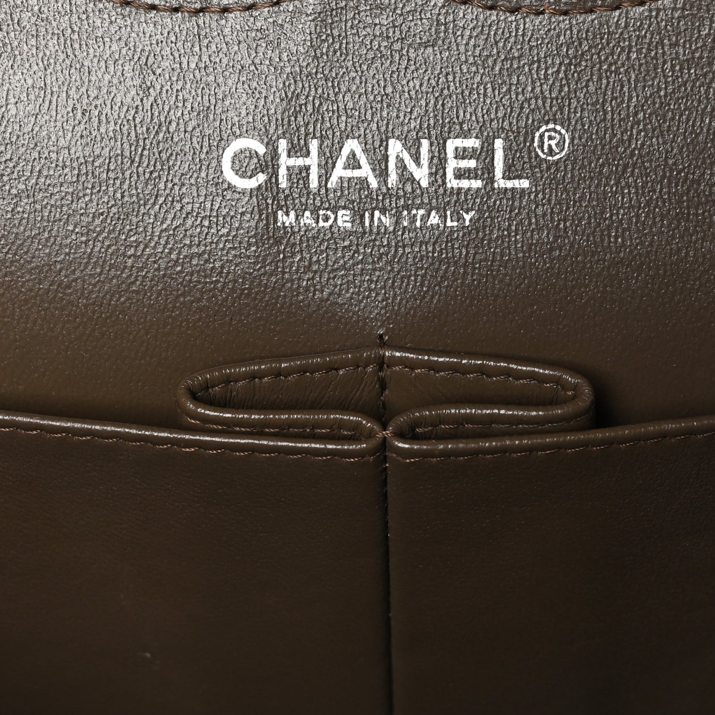 Caviar Quilted Jumbo Double Flap Brown