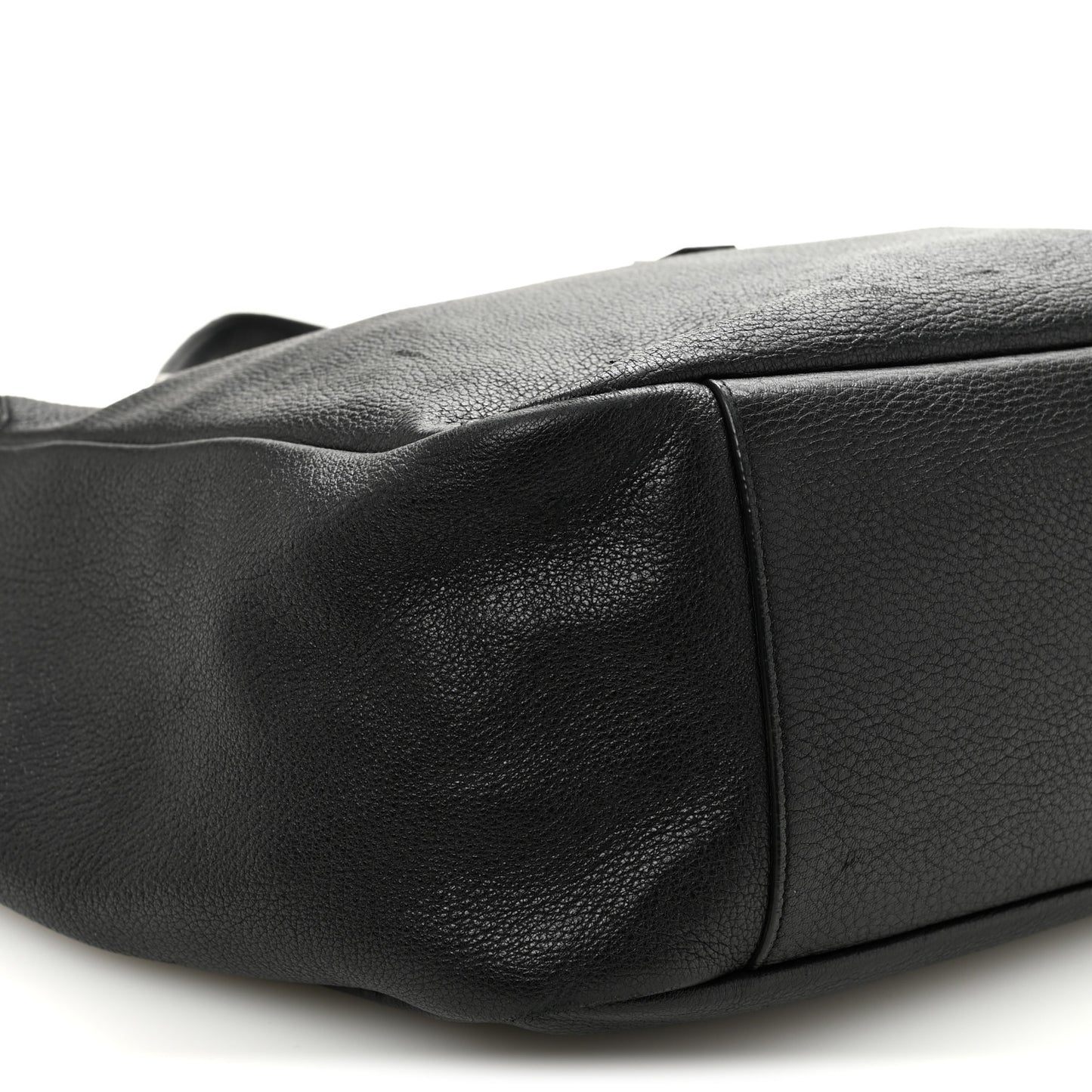 Grained Deerskin Bea Tote Black