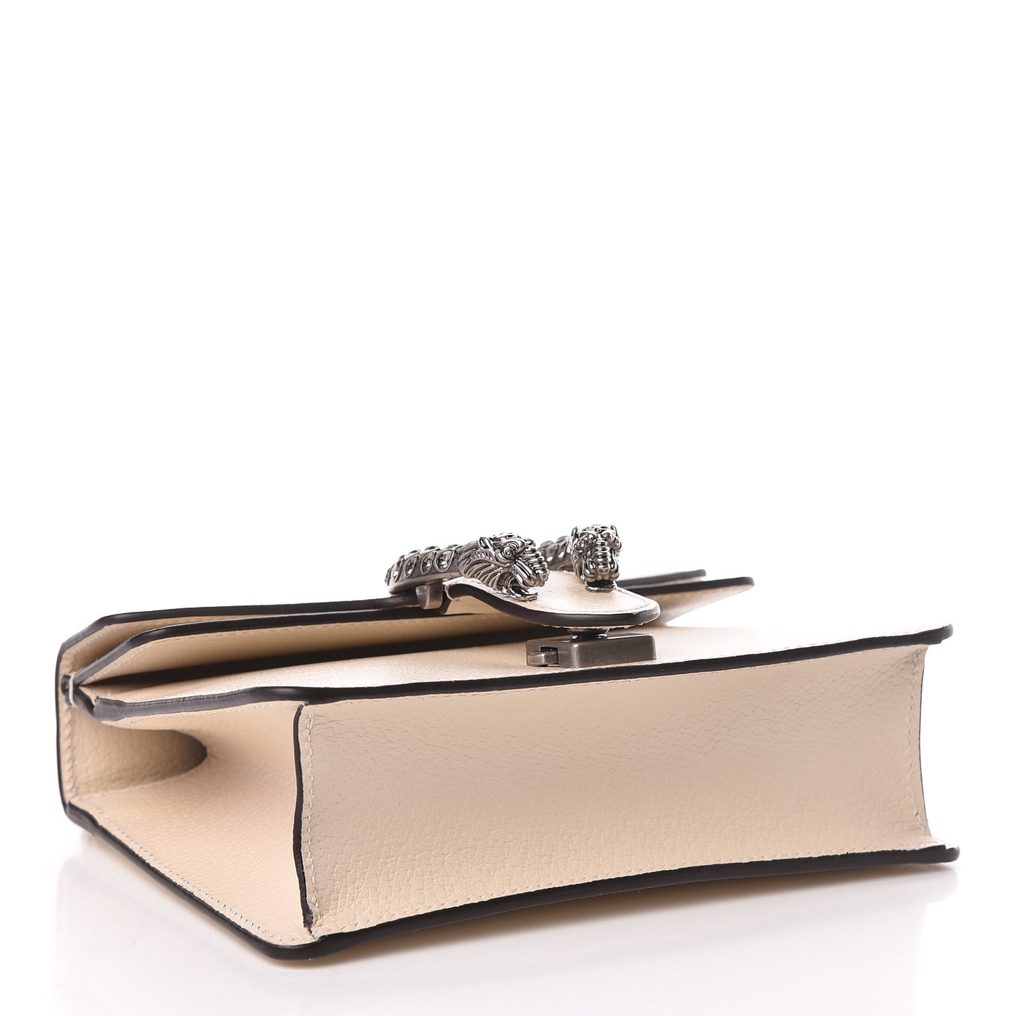 Textured Calfskin Crystal Mini Dionysus Shoulder Bag Mystic White