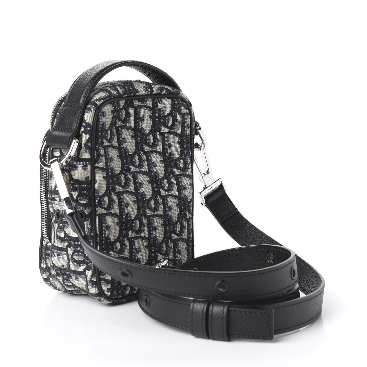 Christian Dior Oblique Crossbody Bag Blue 2 of 10