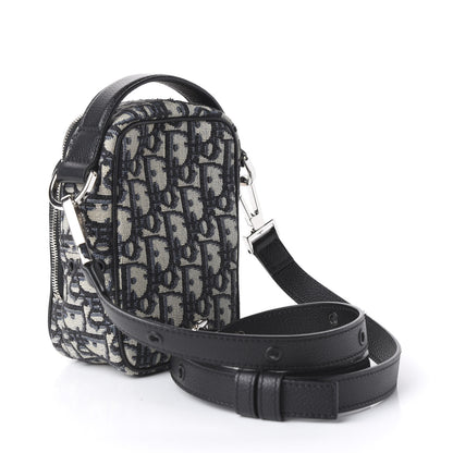 Christian Dior Oblique Crossbody Bag Blue 2 of 10