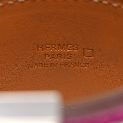 Hermes Shiny Alligator Collier de Chien CDC Bracelet T2 Rose Scheherazade 4 of 7