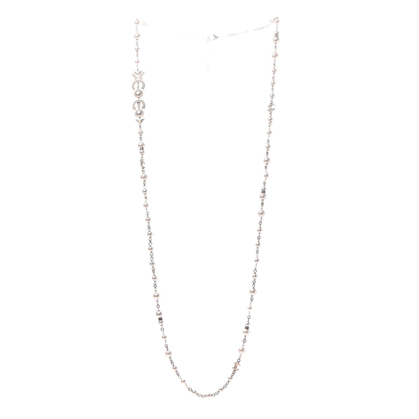 Pearl CC Coco Necklace Gold