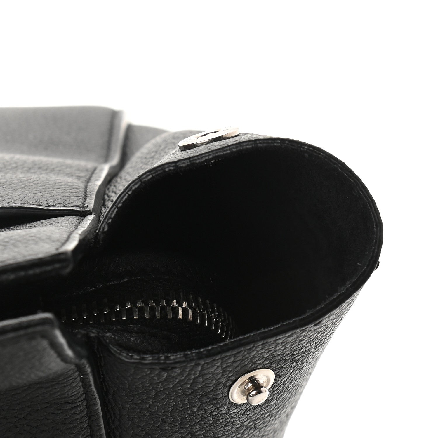 Saint Laurent Grained Calfskin Medium Cabas Rive Gauche Black 11 of 15