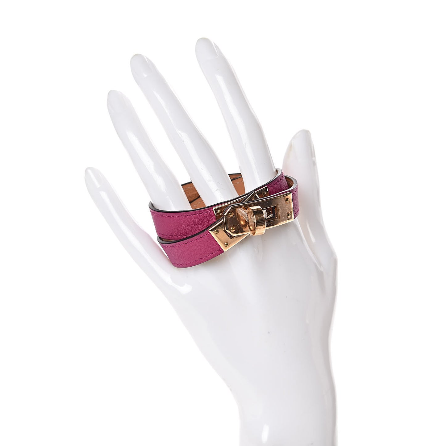 Swift Kelly Double Tour Bracelet T2 Rose Pourpre