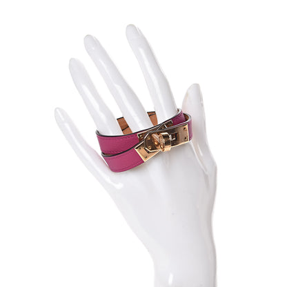 Hermes Swift Kelly Double Tour Bracelet T2 Rose Pourpre 2 of 5