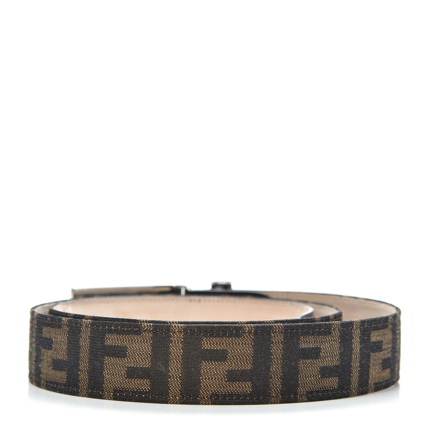Fendi Zucca FF Buckle Belt 50 Tobacco 2 of 4