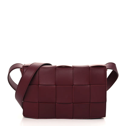 Bottega Veneta Lambskin Maxi Intrecciato Cassette Crossbody Bag Barolo 1 of 5