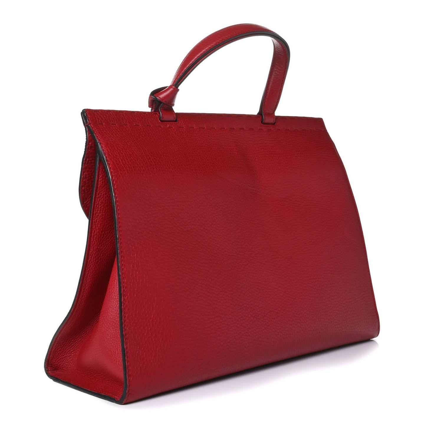 Calfskin Feline Medium GG Marmont Top Handle Bag Vulcanic Red