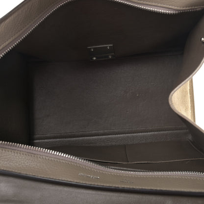 Celine Drummed Calfskin Suede Small Trapeze Souris 5 of 12