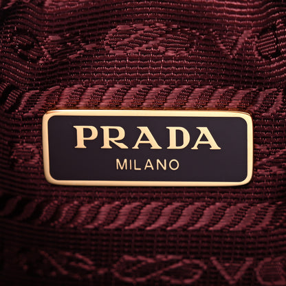 Prada Saffiano Lux Re-Edition 2005 Shoulder Bag Bordeaux 6 of 11