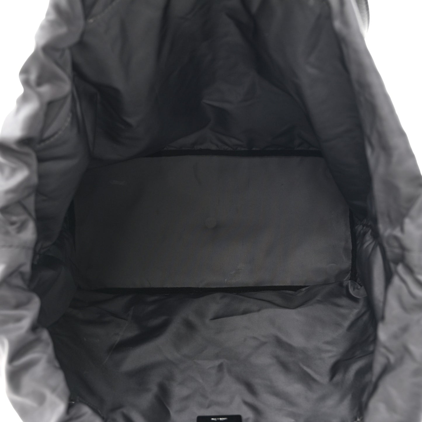 Suede FF Large Drawstring Tote Grey