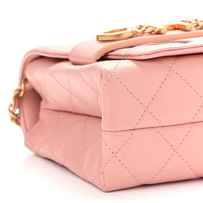 Chanel Calfskin Quilted Enchained Flap Light Pink 8 of 10