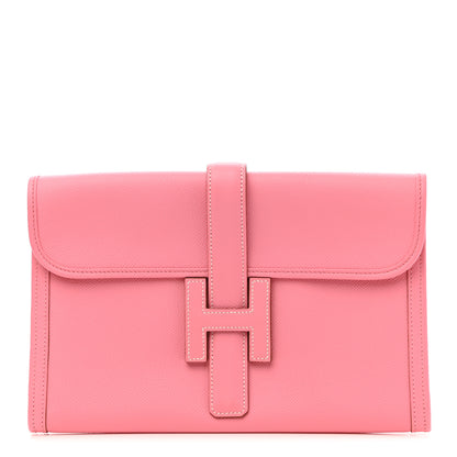 Hermes Epsom Jige PM Clutch Rose Confetti 1 of 6