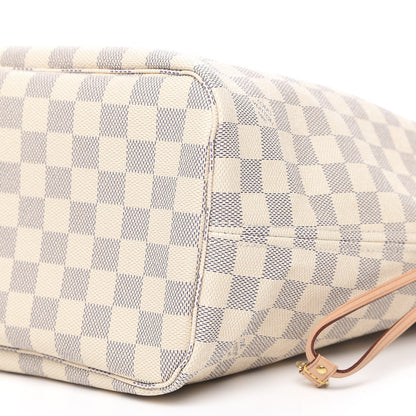 Louis Vuitton Damier Azur Neo Neverfull MM Rose Ballerine 10 of 13