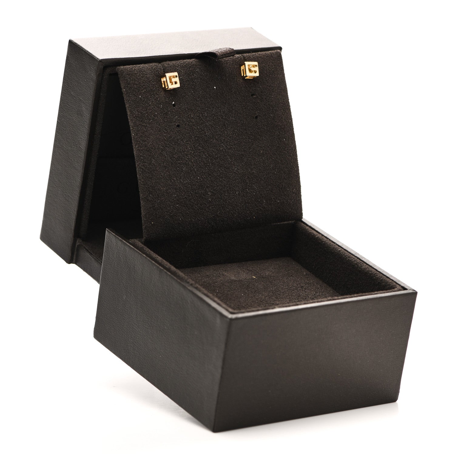 Gucci 18K Yellow Gold Logo Cube Stud Earrings 5 of 5