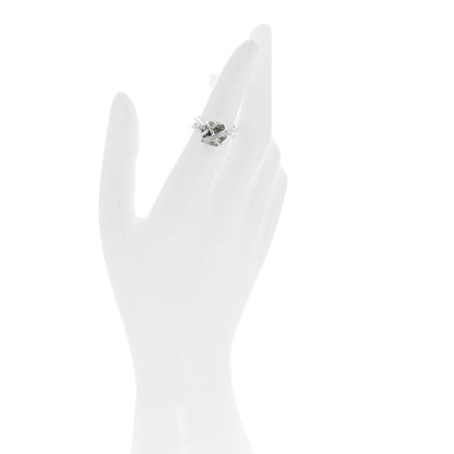 David Yurman Sterling Silver Diamond Prasiolite 10mm Cable Wrap Ring 49 5 2 of 4