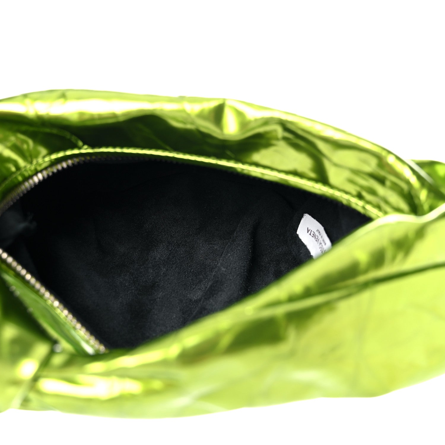 Bottega Veneta Metallic Crushed Calfskin Mini Jodie Chlorophyll 5 of 9