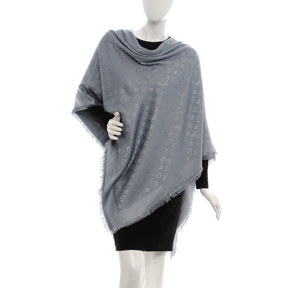 Louis Vuitton Silk Wool Monogram Shine Shawl 2 of 4