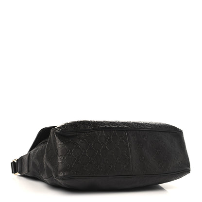 Gucci Guccissima Medium Flap Messenger Bag Chocolate 4 of 14