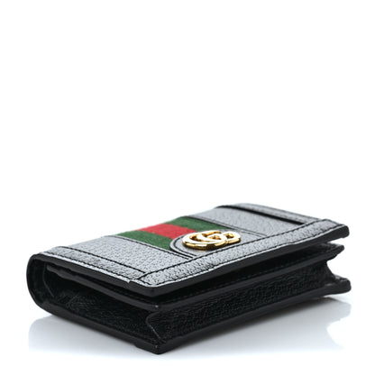 Gucci Calfskin Web Ophidia Card Case Black 4 of 9