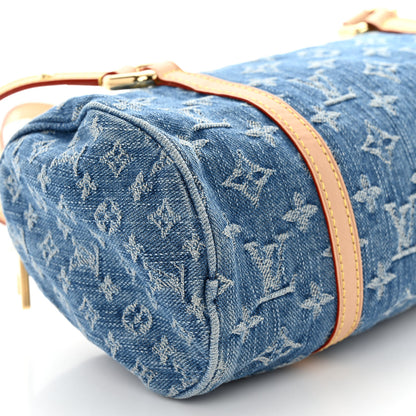 Louis Vuitton Monogram Denim Papillon Denim Blue 8 of 9