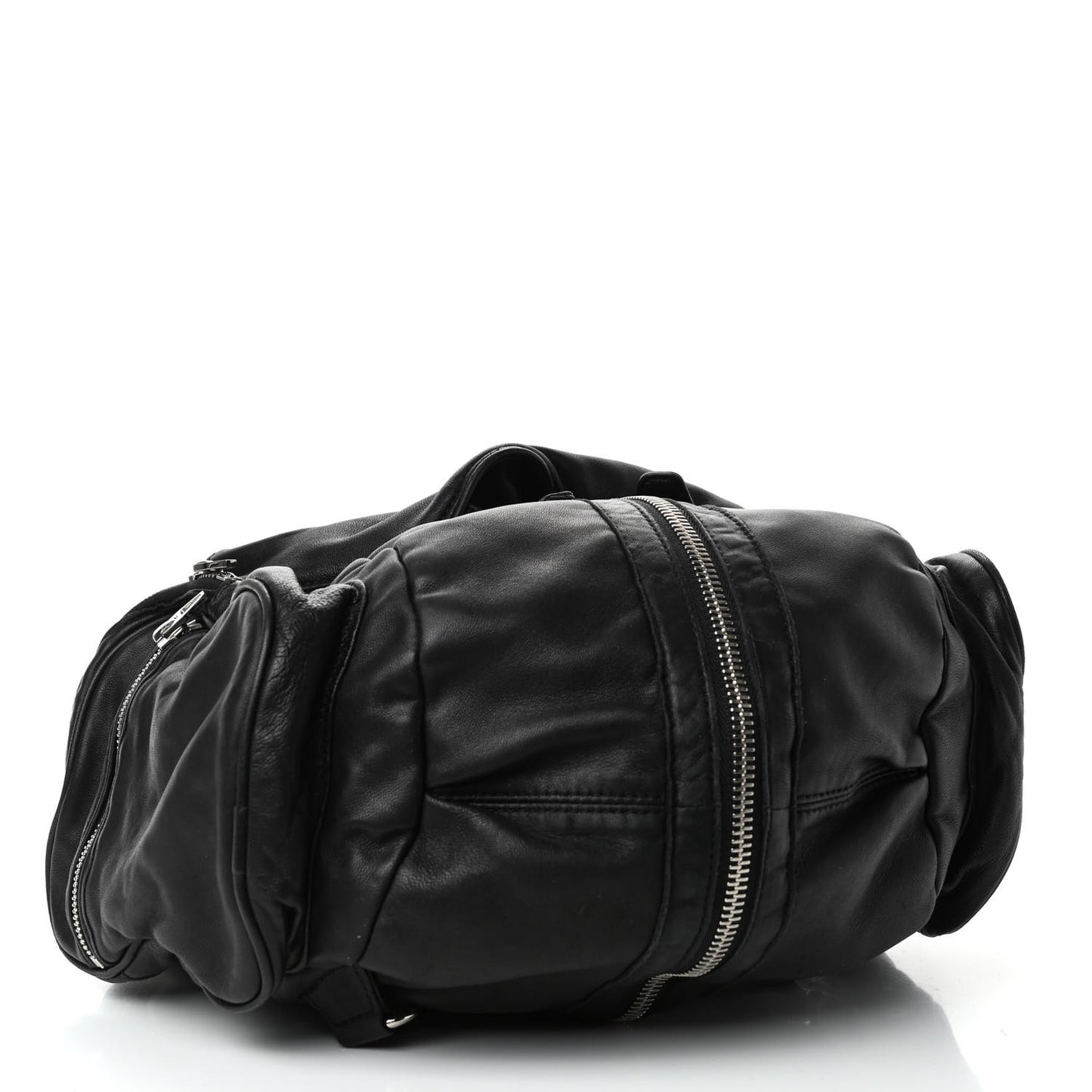 Lambskin Marti Backpack Bag Washed Black Rhodium Hardware