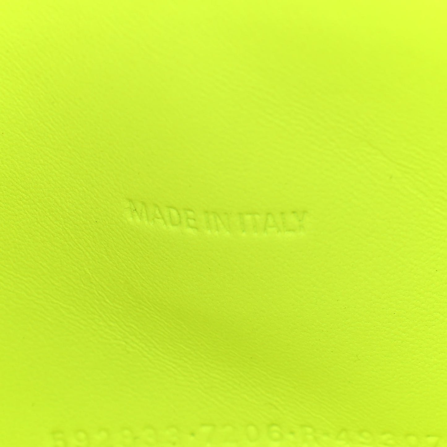 Shiny Calfskin Crocodile Embossed Hourglass Top Handle Bag XS Fluo Yellow