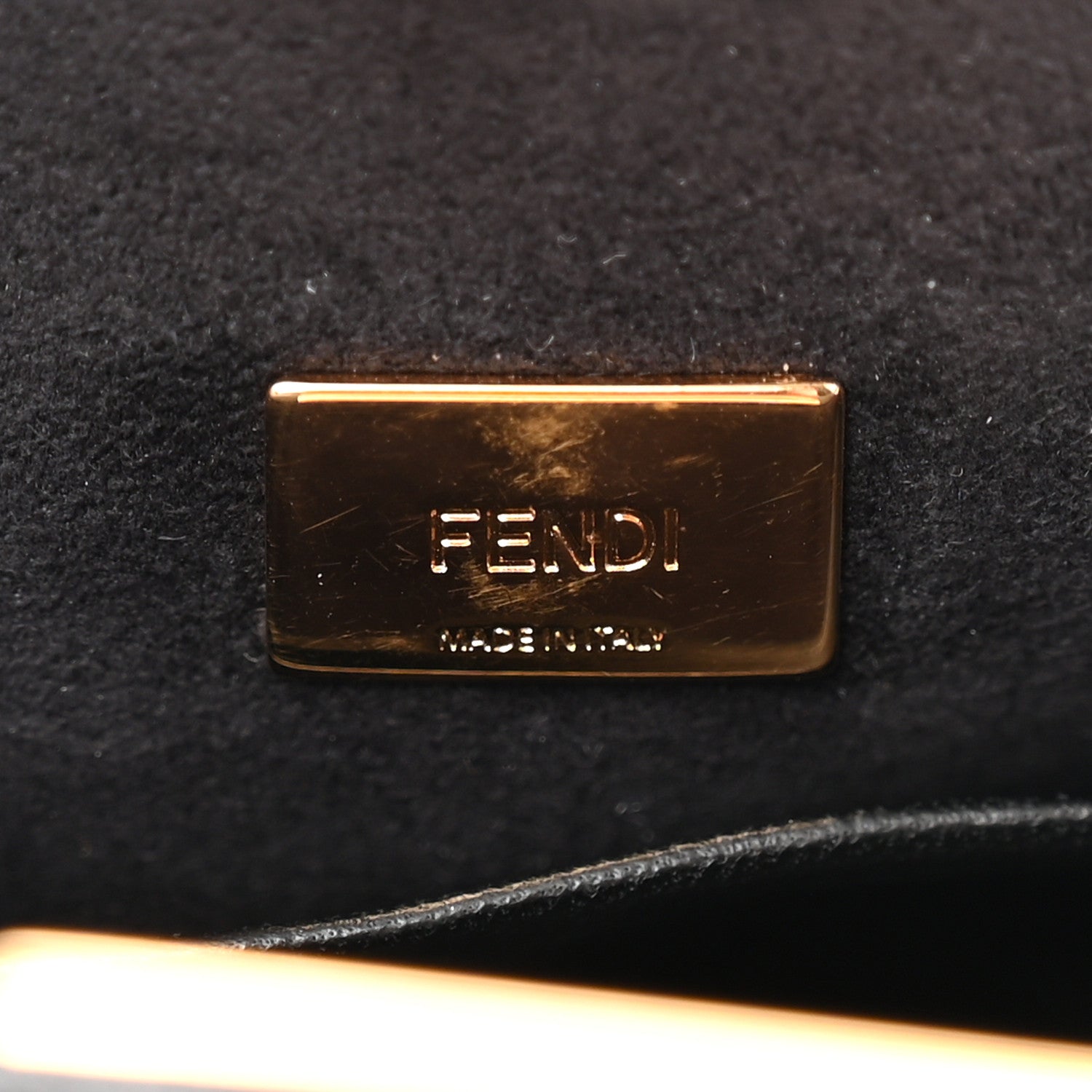 Fendi Nappa Micro Peekaboo Iconic Satchel Black 6 of 10
