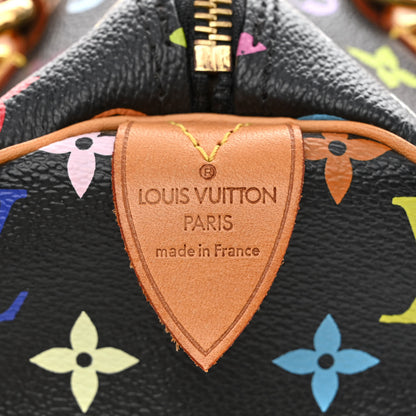 Louis Vuitton Monogram Multicolor Speedy 30 Black 6 of 11