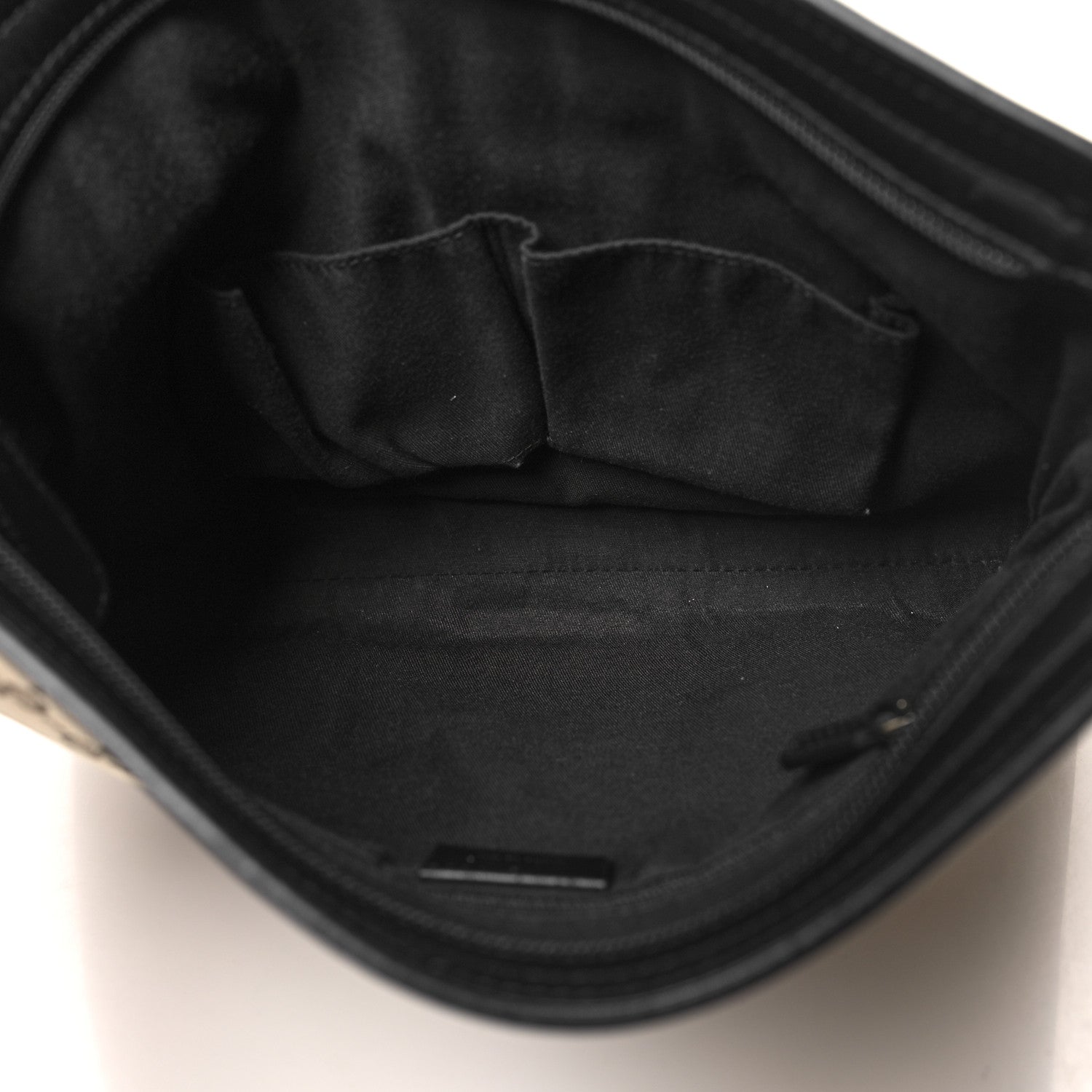Gucci GG Monogram Web Flat Messenger Bag Black 7 of 12