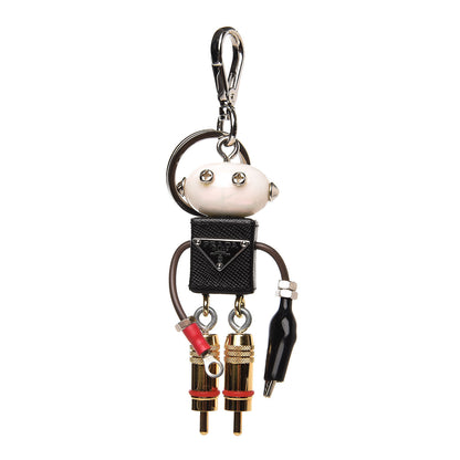 Prada Saffiano Edward Robot Trick Keychain 1 of 6