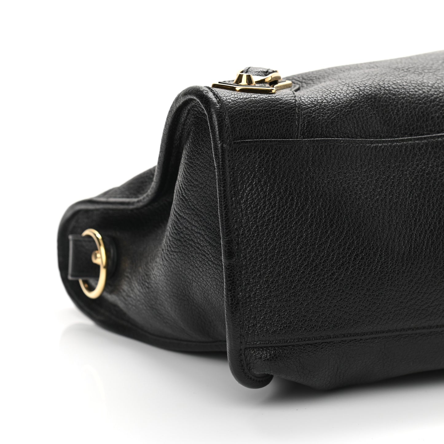 Chevre Gold Metallic Edge Hardware City Black