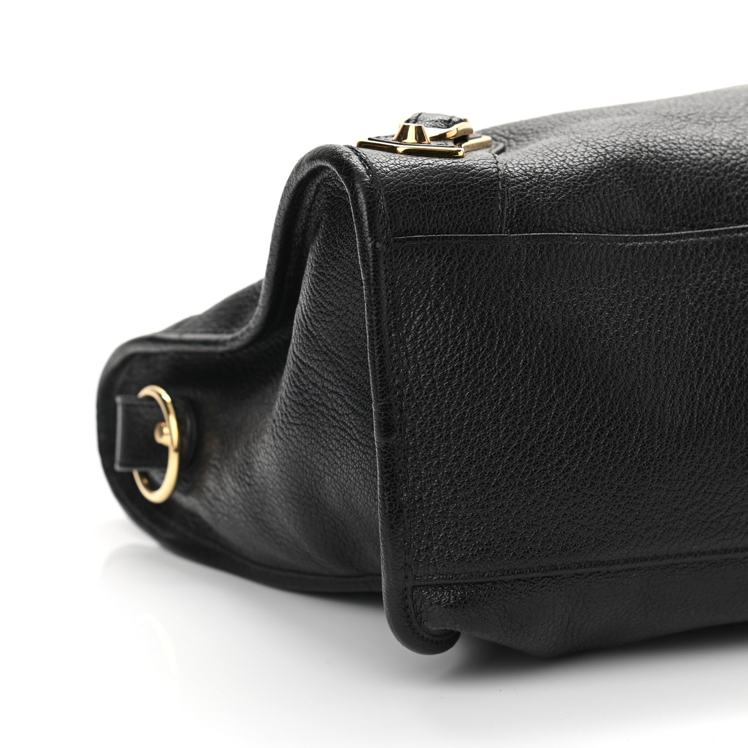 Balenciaga Chevre Gold Metallic Edge Hardware City Black 9 of 10