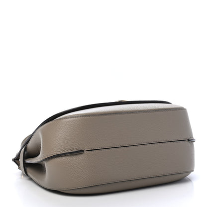 Mulberry Small Classic Grain Calfskin Amberley Satchel Solid Grey 4 of 9