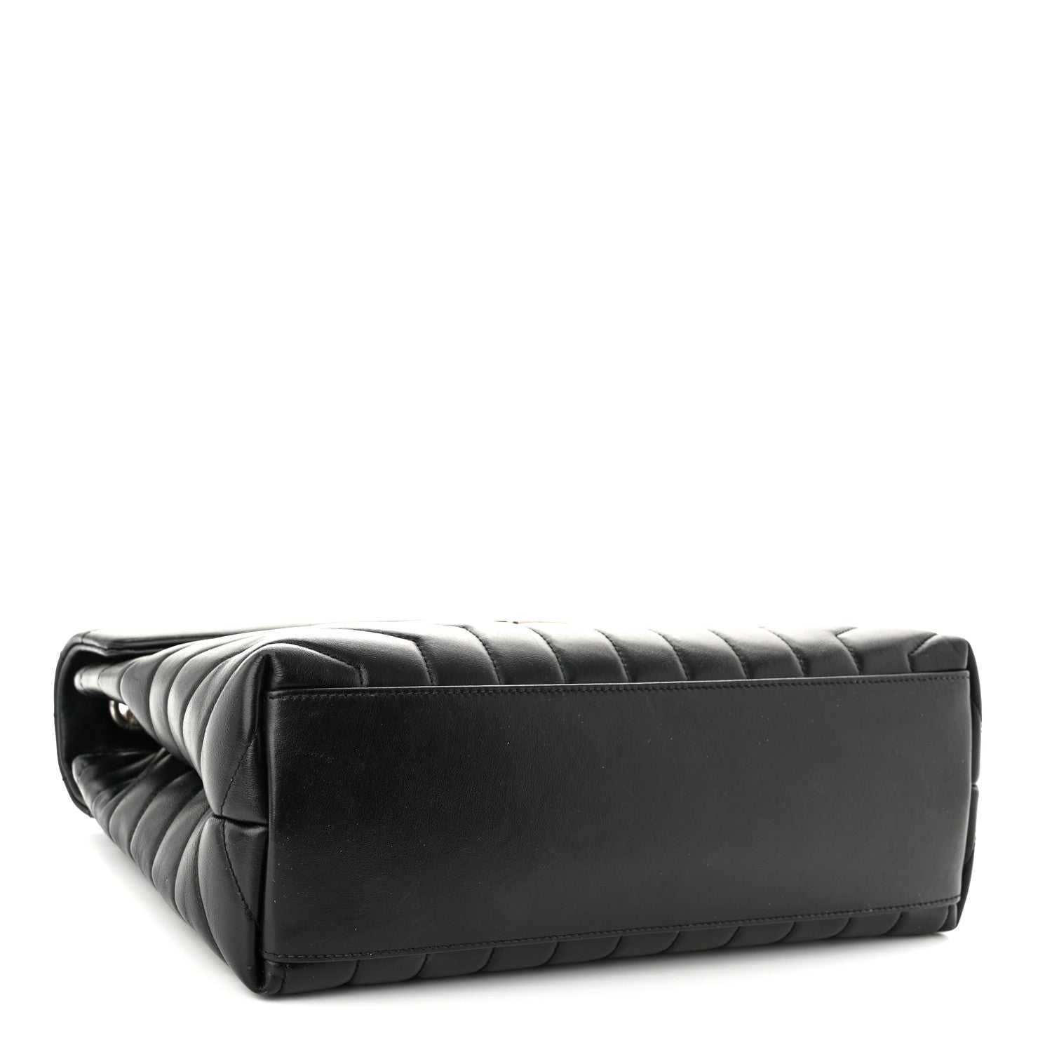 Saint Laurent Calfskin Y Quilted Monogram Medium Loulou Chain Satchel Black 4 of 11