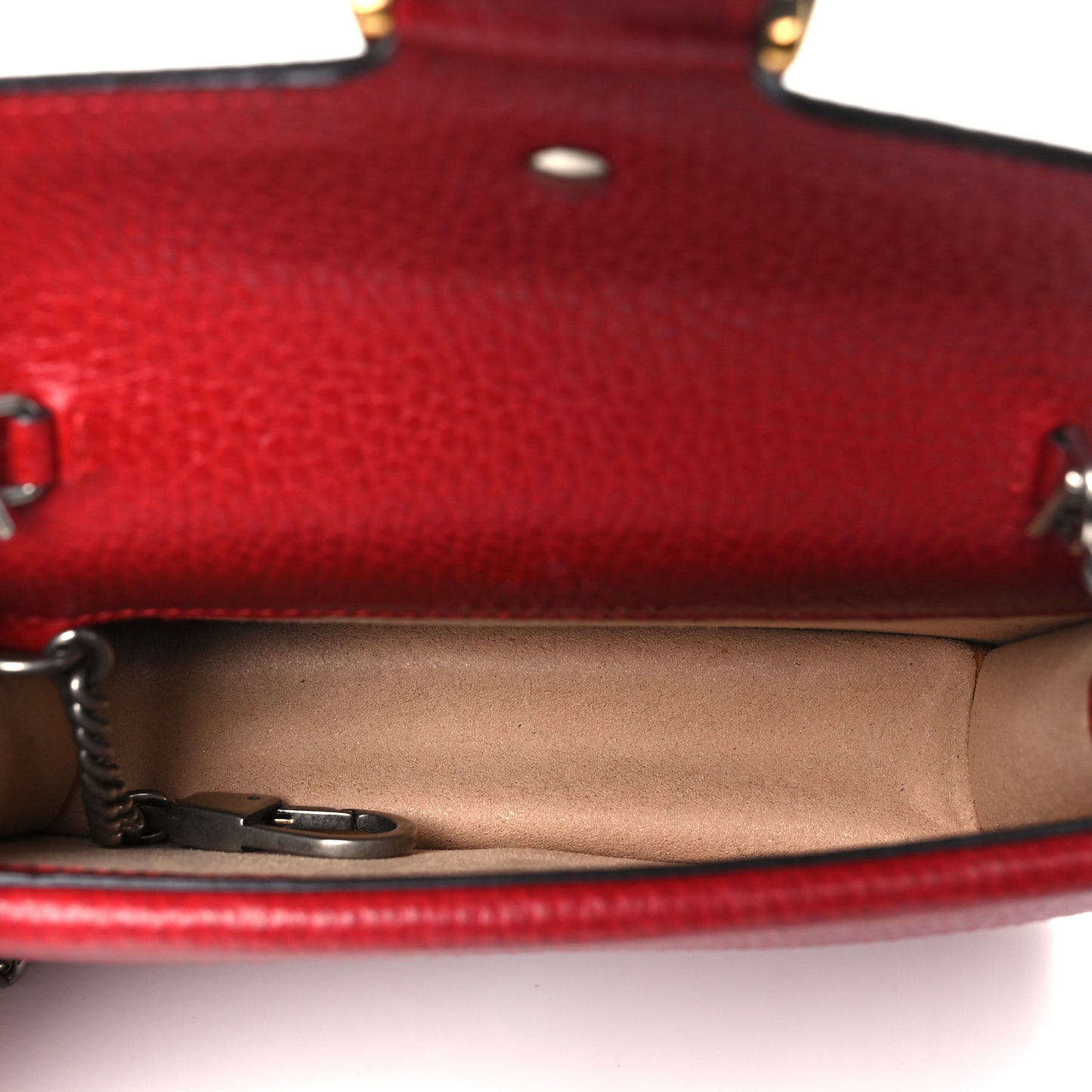 Calfskin Super Mini Dionysus Shoulder Bag Hibiscus Red
