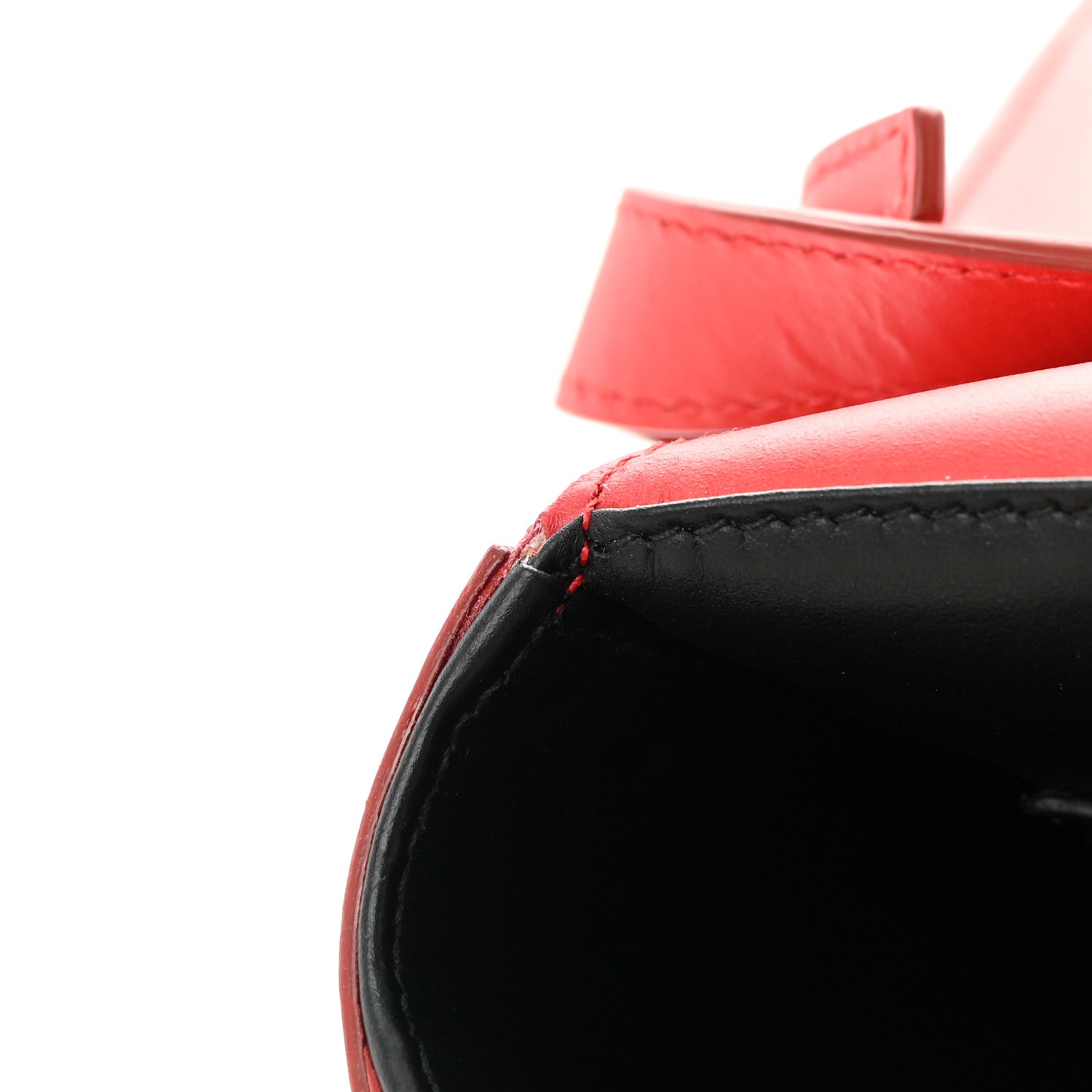 Salvatore Ferragamo Calfskin Large Vela Flap Bag Flame Red 12 of 12