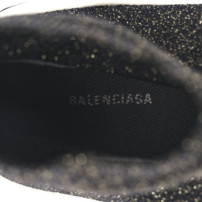 Balenciaga Metallic Knit Womens Speed Sneakers 41 Black Gold 9 of 11