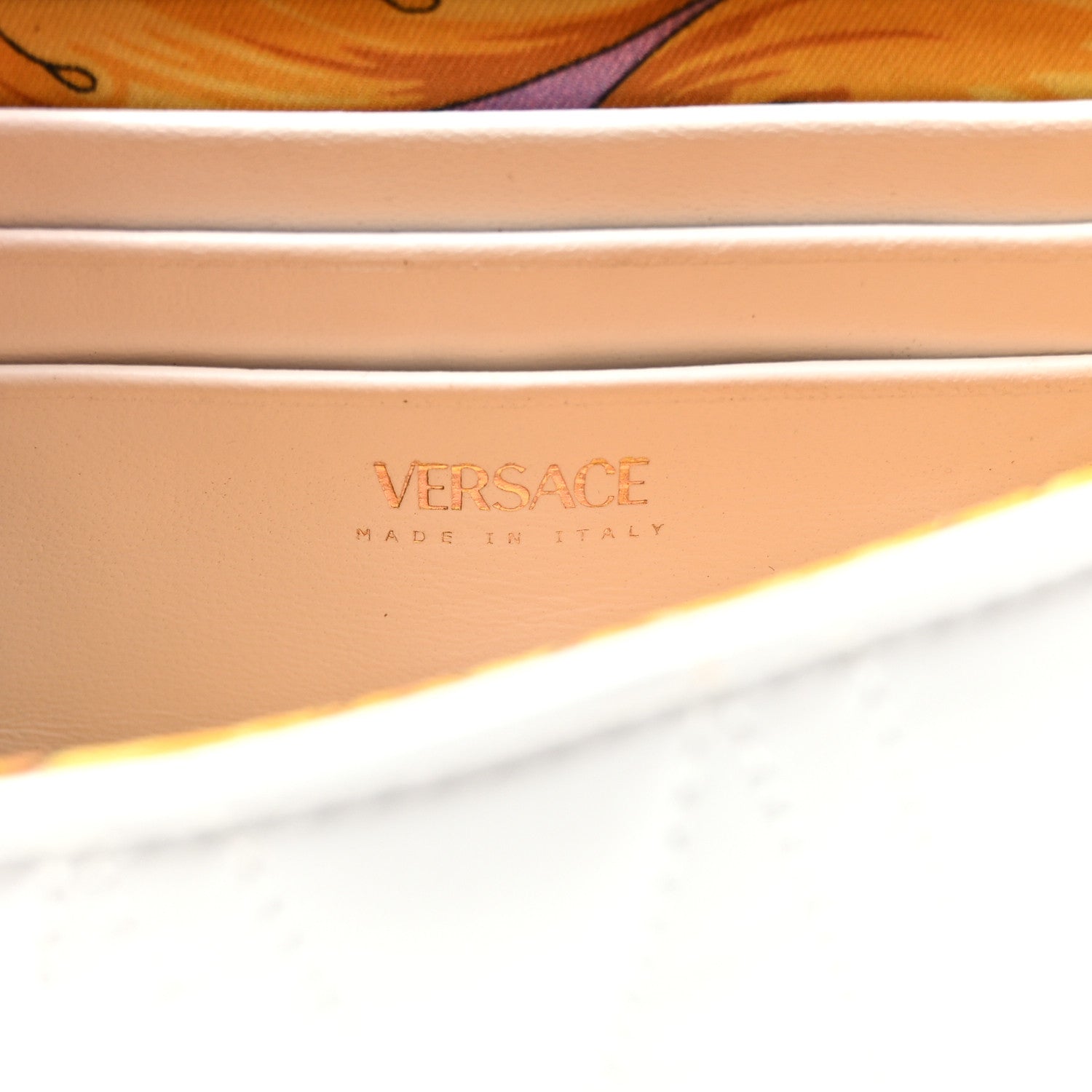 Versace Nappa Quilted Virtus Evening Bag White 6 of 9