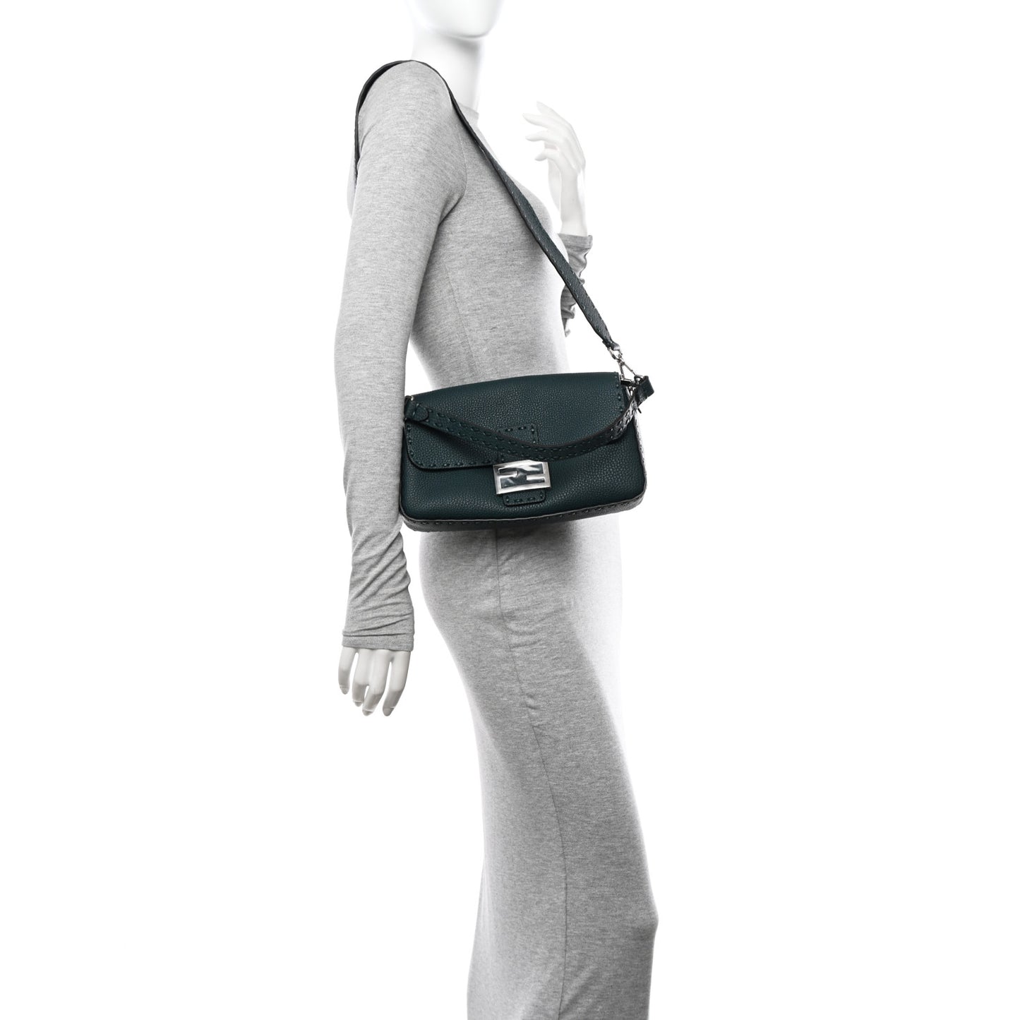Cuoio Roma Sellerissima Nappa Sintetica Tape Stitch Baguette Amazzonia