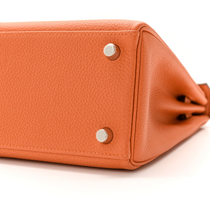 Hermes Togo Kelly Retourne 25 Orange Poppy 10 of 10