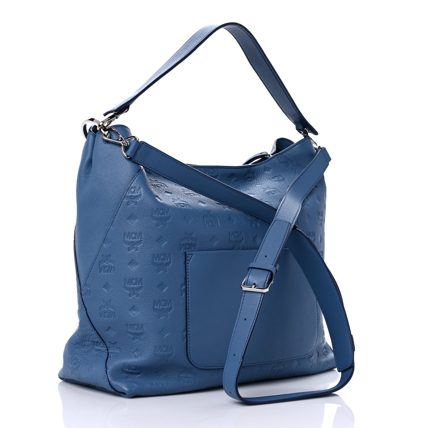 Calfskin Ottomar Monogram Large Klara Hobo Luft Blue