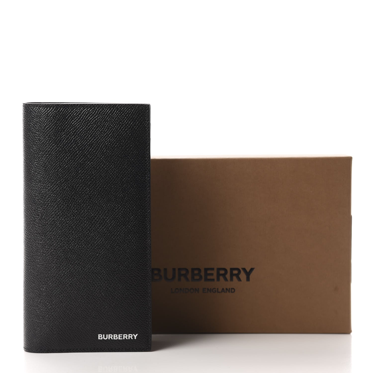 Burberry Grainy Calfskin Continental Flap Wallet Black 7 of 7
